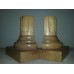 Vintage Wood Tower Bookends Wooden Home Decor   113177629415